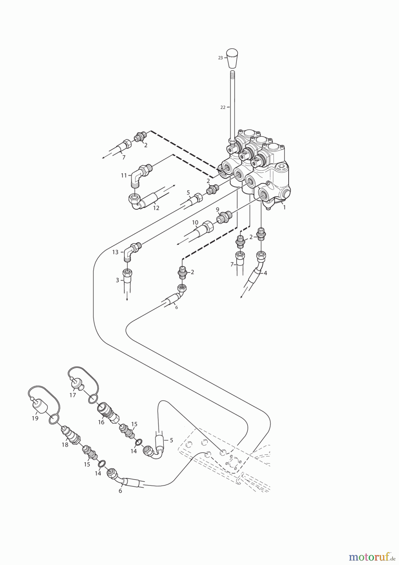  Stiga Frontmäher Baujahr 2017 Titan 2017 TITAN 740 DCR 13-7462-11 - Season 2015 HYDRAULIC VALVE