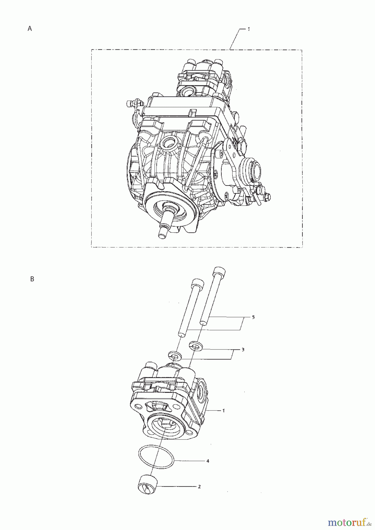  Stiga Frontmäher Grundgerät Titan 2017 TITAN 740 DCR 13-7462-11 - Season 2015 KANZAKI HYDRAULIC PUMP KPS-23ALPH PUMP UNIT-GEAR PUMP