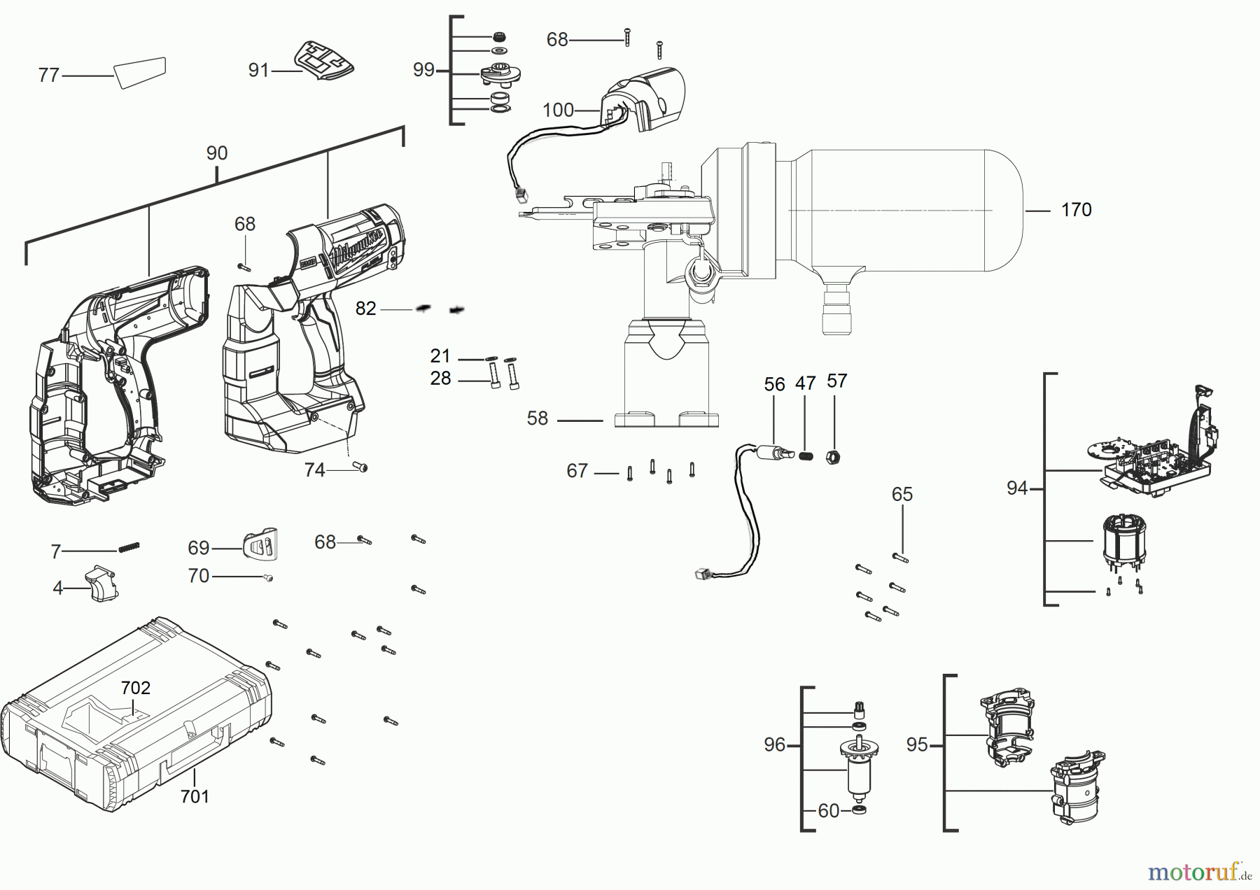  Milwaukee Akku-Geräte Befestigen NAGLER M18 CN16GA Seite 1