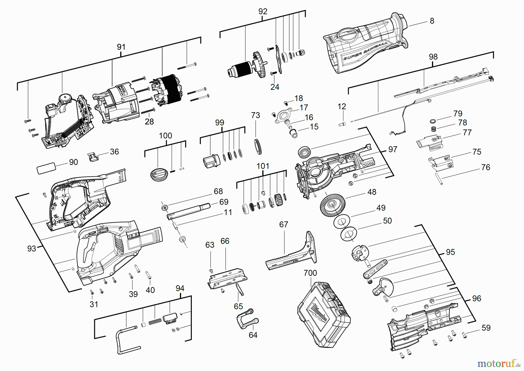  Milwaukee Akku-Geräte Sägen und Trennen SÄBELSÄGEN M18 FSX AKKU-SÄBELSÄGE Seite 1