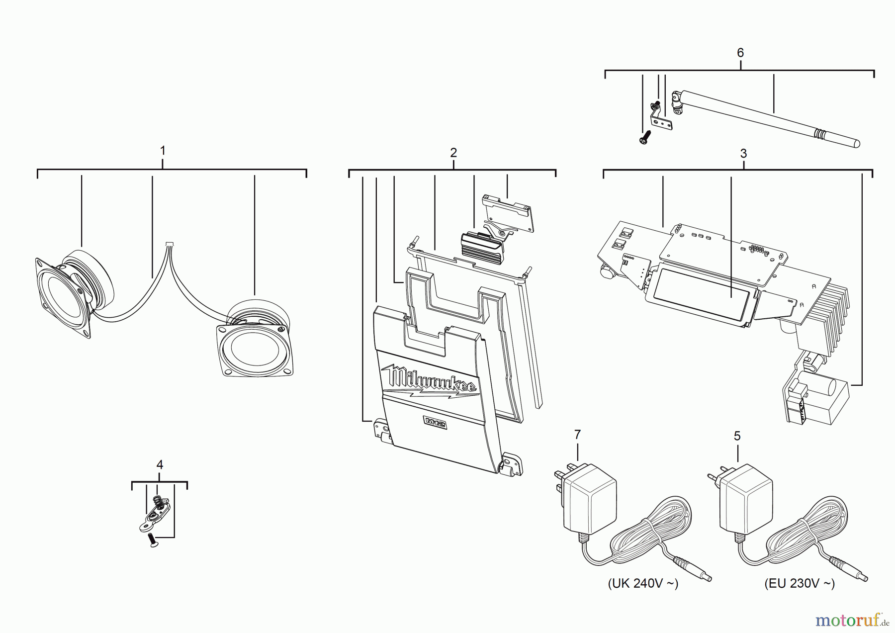  Milwaukee Akku-Geräte Radios C12 JSR Seite 1