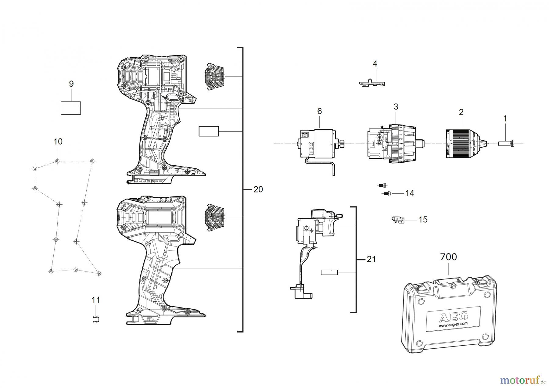  AEG Powertools Bohren und Schrauben Akku Geräte 18 VOLT BSB 18C2 Akku-Kompakt-Schlagbohrschrauber Seite 1