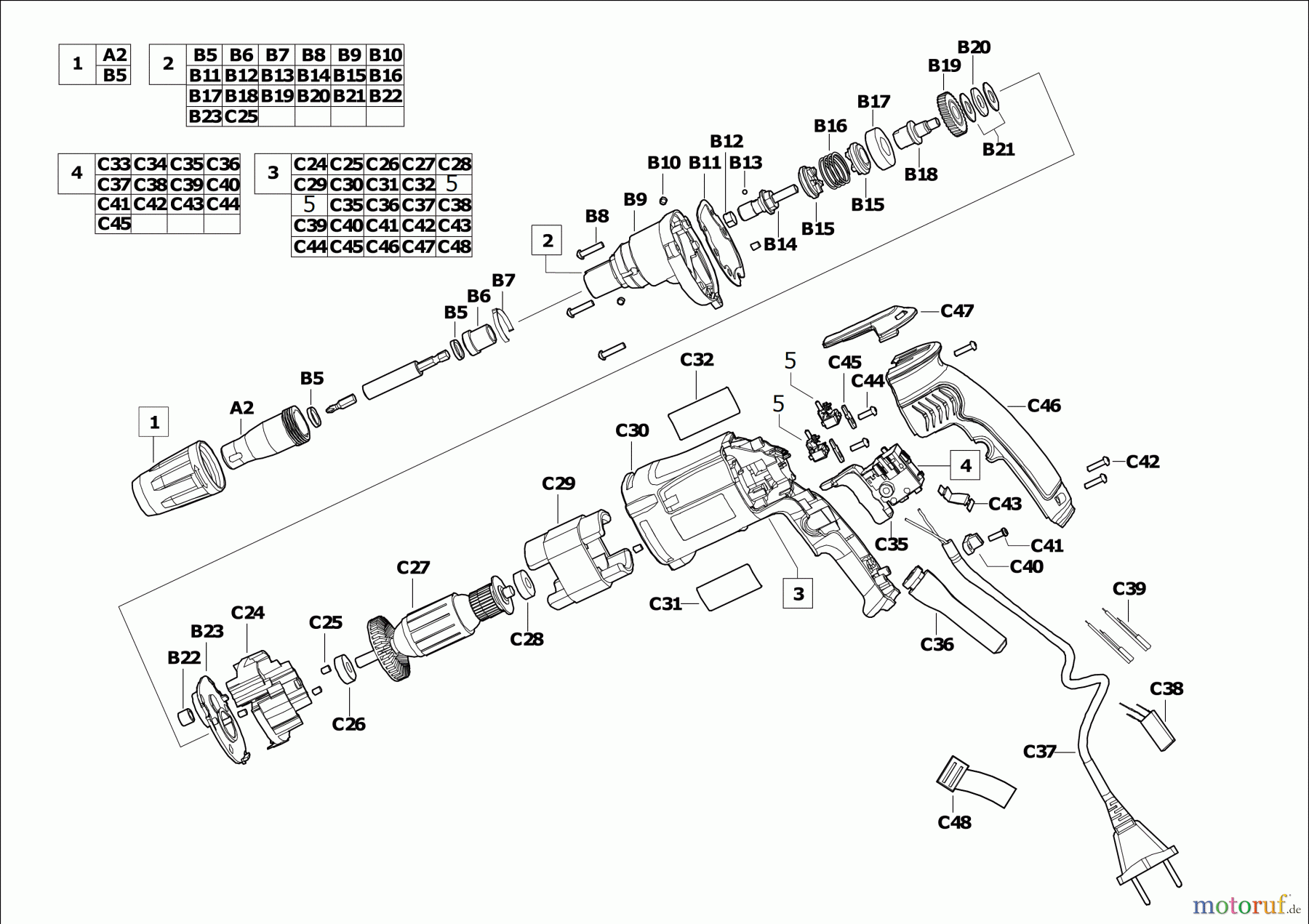  AEG Powertools Bohren und Schrauben Elektro Geräte S 4000E Bauschrauber Seite 1