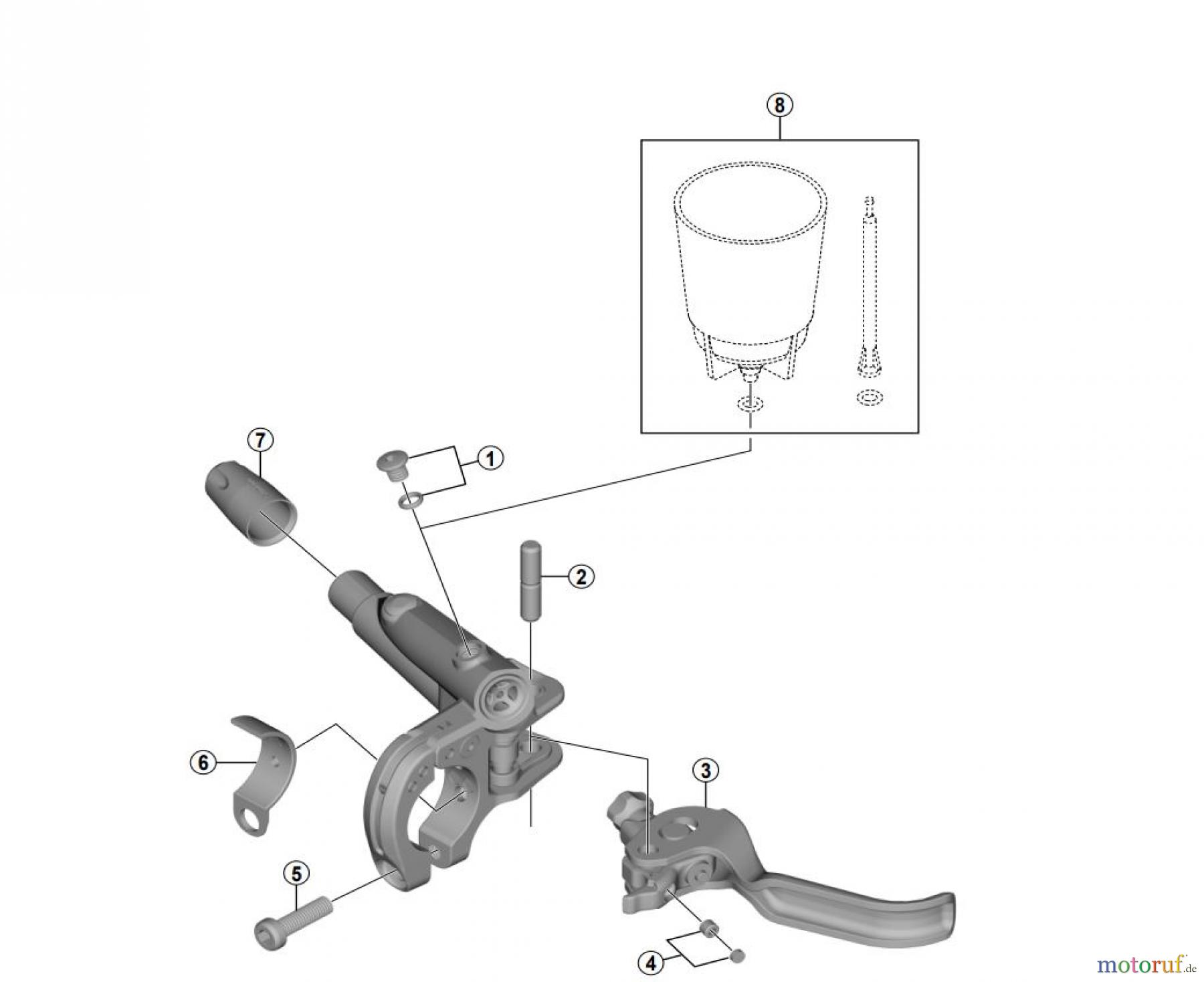  Shimano BL Brake Lever - Bremshebel BL-M7000 (-3979)  SLX Brake Lever