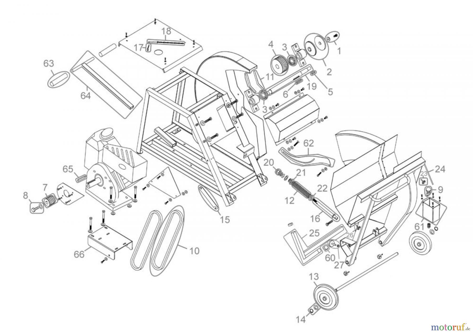  Güde Brennholzbearbeitung Brennholzsägen über 500 mm Ø-Sägeblatt Benzinwippsäge PWS 700 BR - 75785 Ersatzteileversion  FSL75785-01 Seite 1