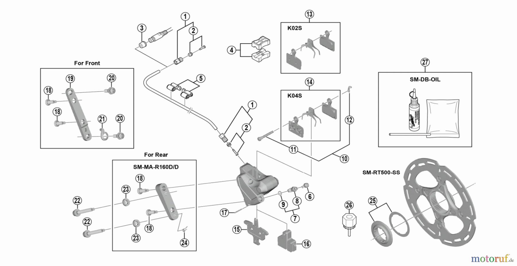  Shimano BR Brake - Bremse BR-U5000  METREA Scheibenbremse