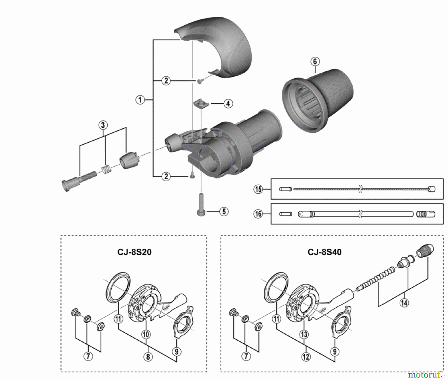  Shimano SL Shift Lever - Schalthebel SL-C6000-8  NEXUS REVOSHIFT Shifter