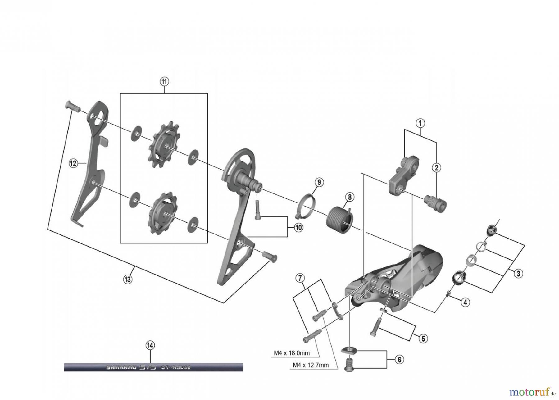  Shimano RD Rear Derailleur - Schaltwerk RD-R8000-SS  ULTEGRA Schaltwerk