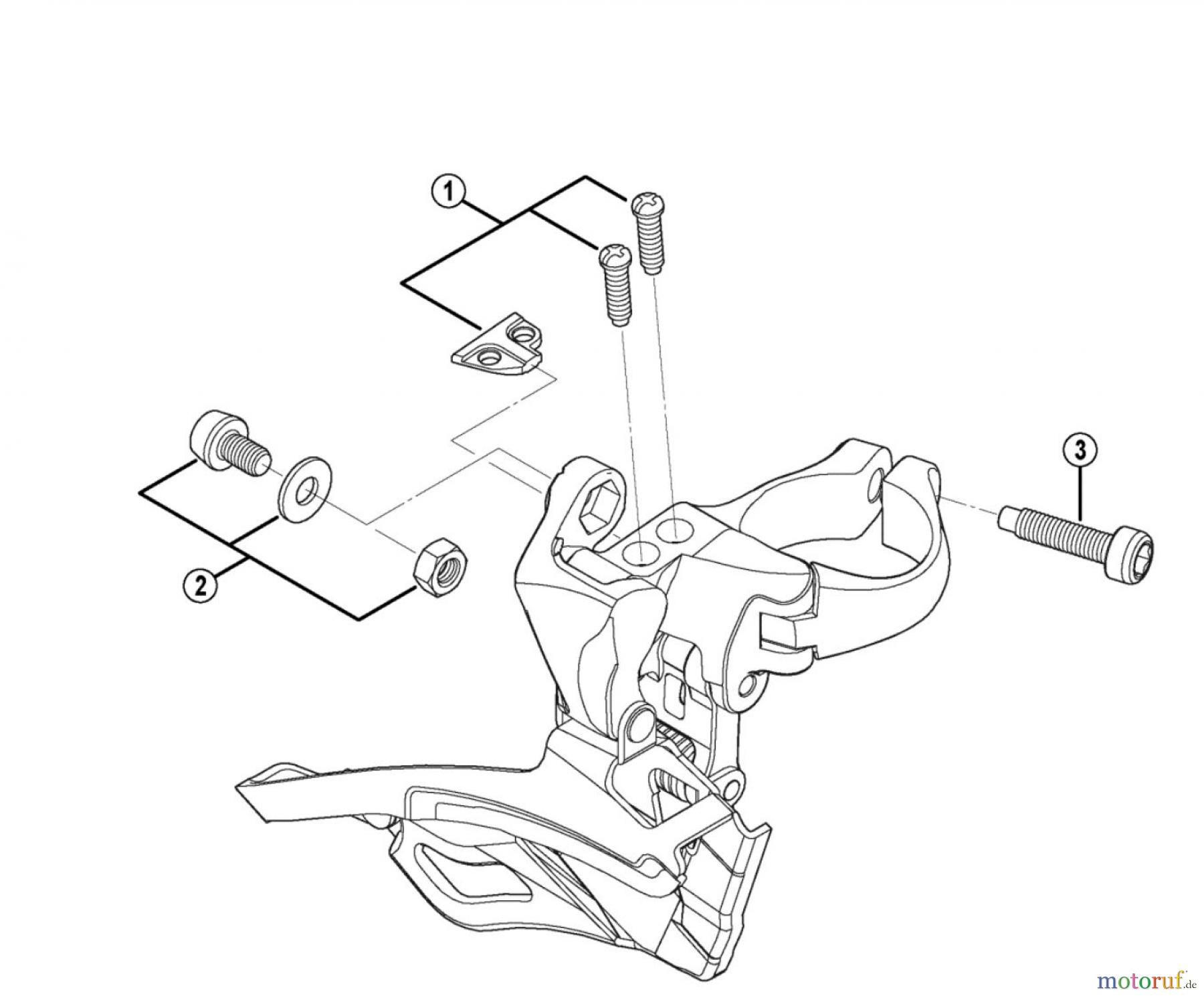  Shimano FD Front Derailleur - Umwerfer FD-R353 SHIMANO Front Derailleur for Triple