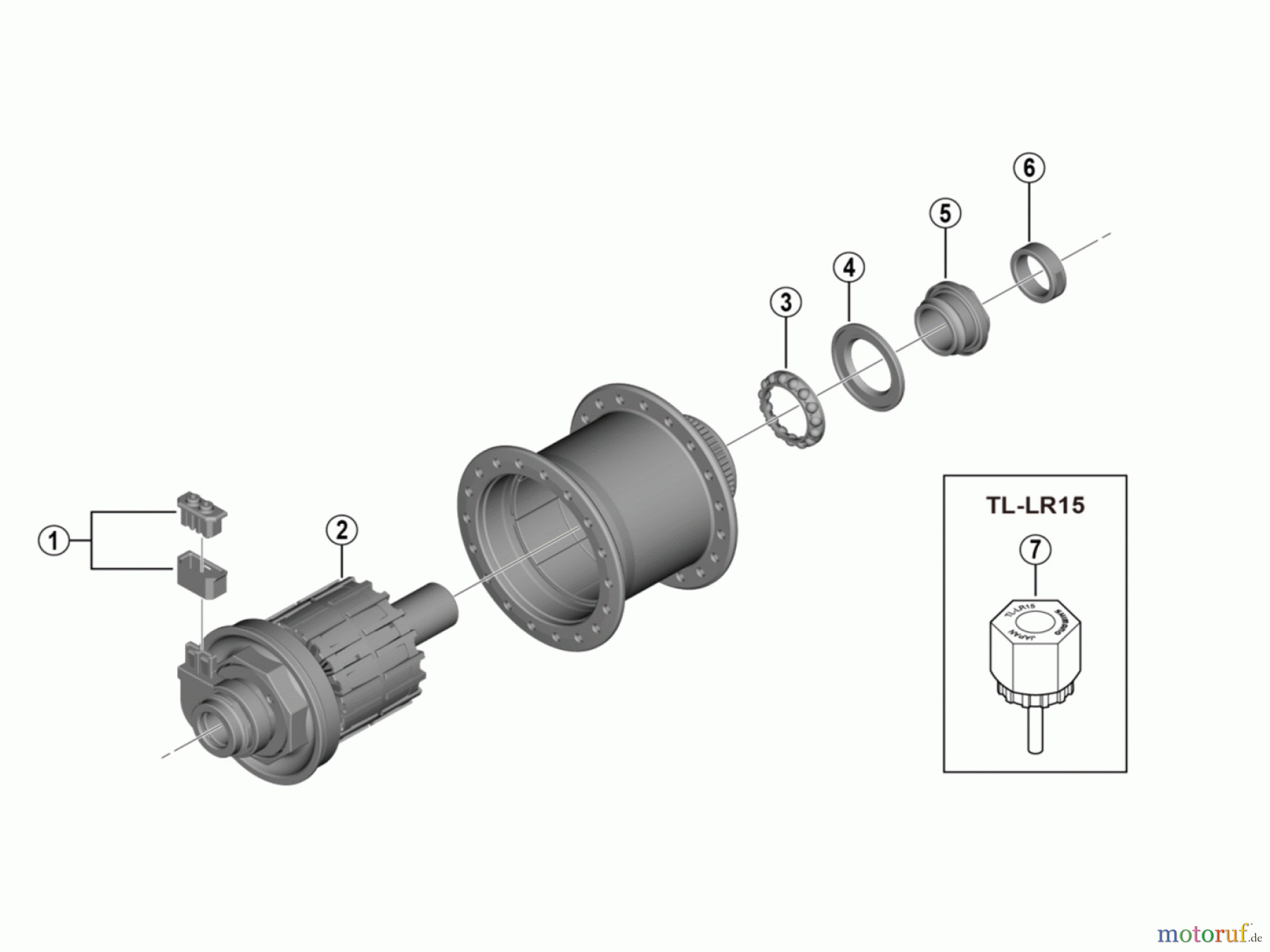  Shimano DH Dynamo Hub - Nabendynamo DH-UR705-3D Hub Dynamo