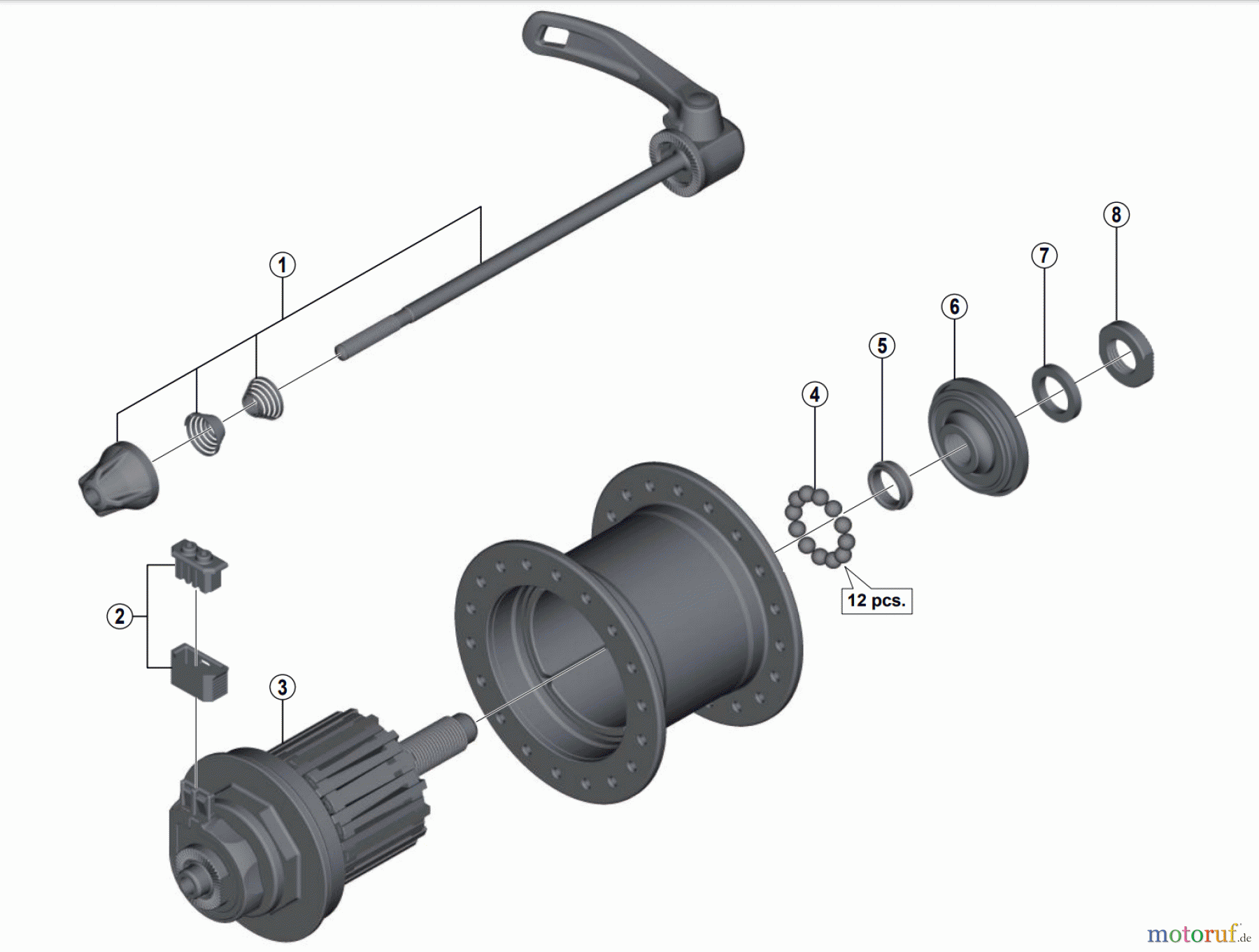  Shimano DH Dynamo Hub - Nabendynamo DH-T4000-1N  ALIVIO Hub Dynamo