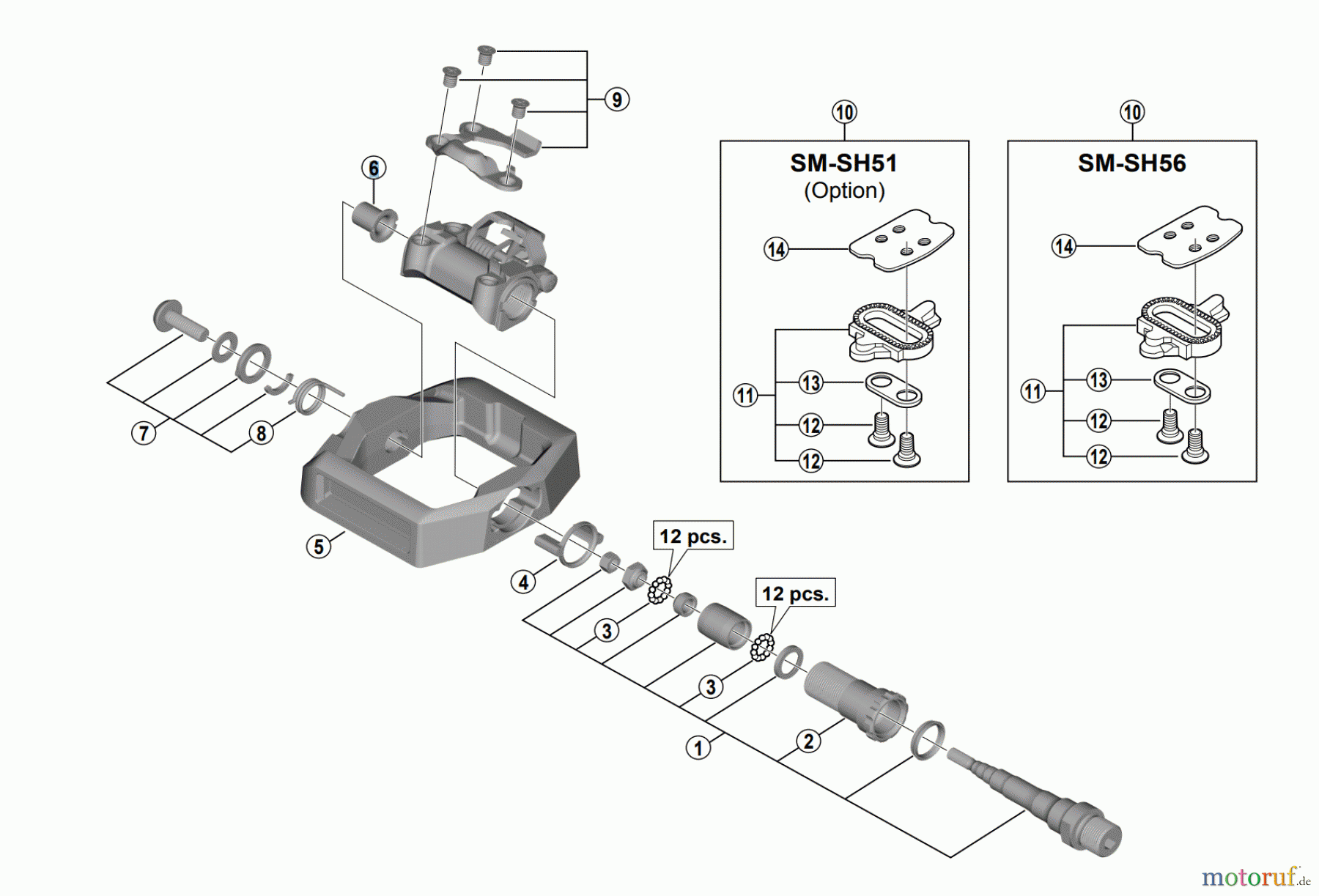  Shimano PD Pedal - Pedale PD-T421 SHIMANO CLICK’R/Flat Pedals