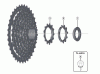 Shimano CS Cassette / Zahnkranz Spareparts CS-HG201-9 Cassette Sprocket (9-speed)