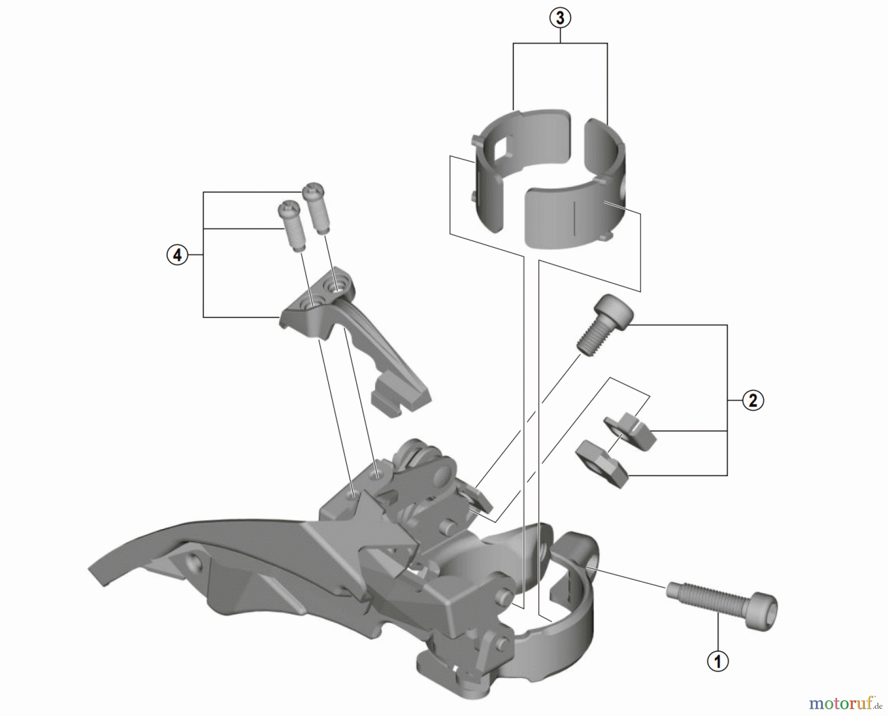  Shimano FD Front Derailleur - Umwerfer FD-TY510  TOURNEY Front Derailleur