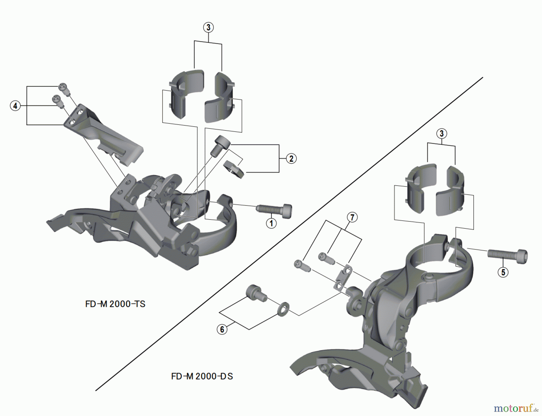  Shimano FD Front Derailleur - Umwerfer FD-M2000 ALTUS Front Derailleur