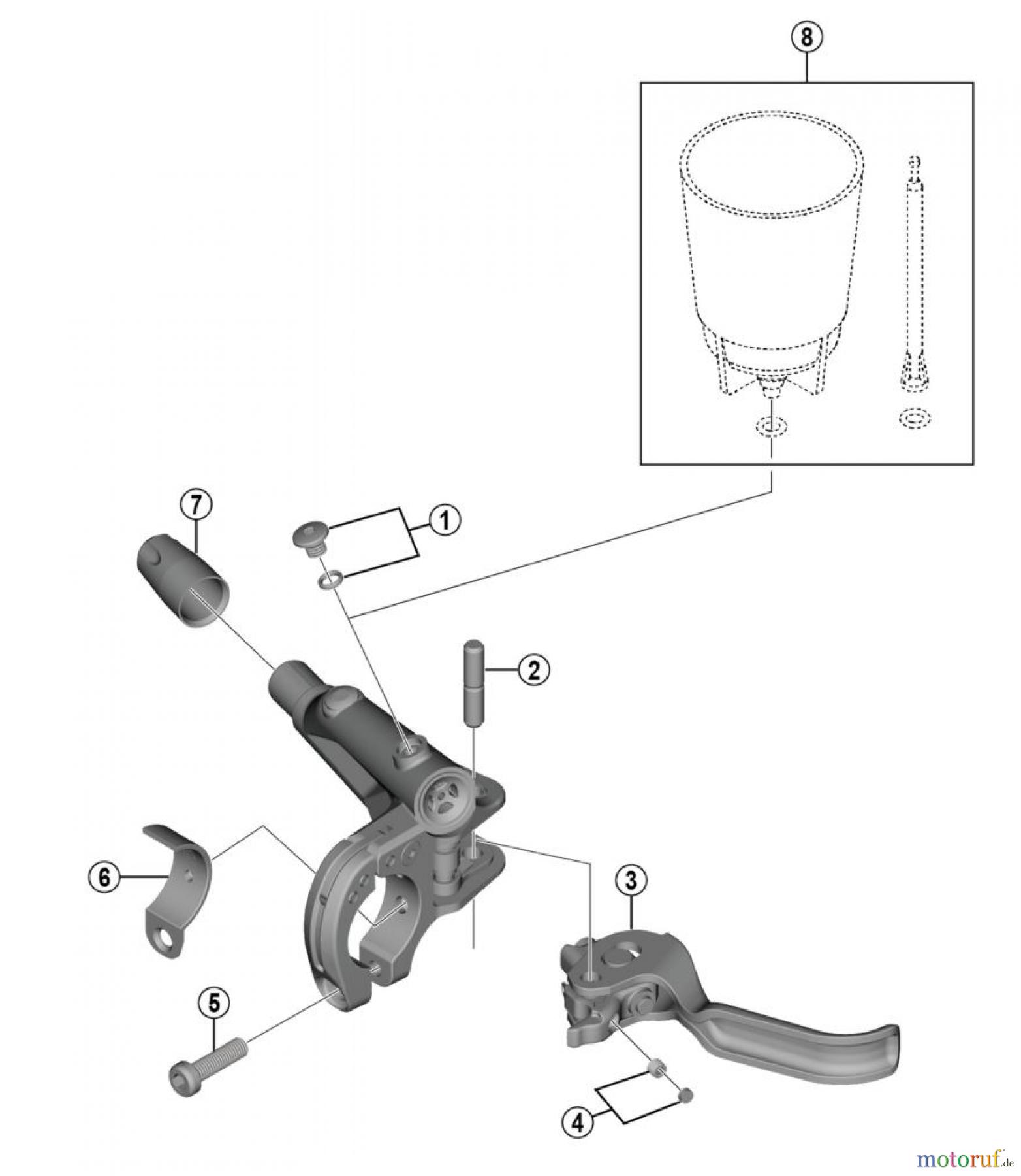  Shimano BL Brake Lever - Bremshebel BL-MT500  Brake Lever