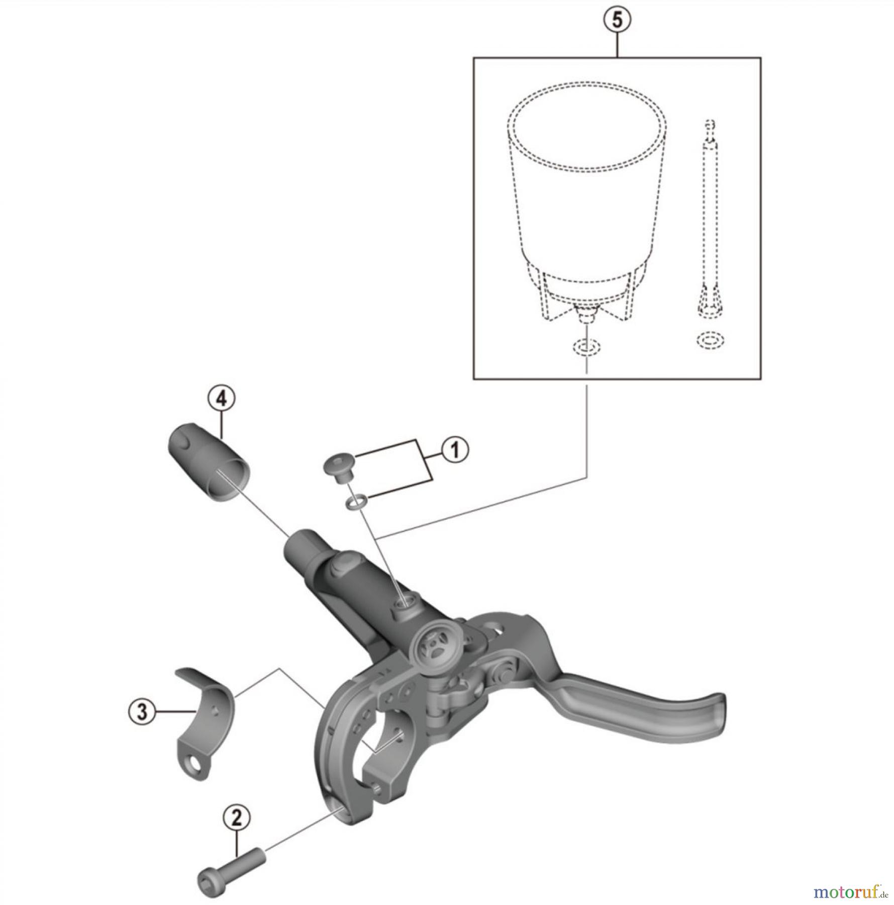  Shimano BL Brake Lever - Bremshebel BL-MT501  Brake Lever