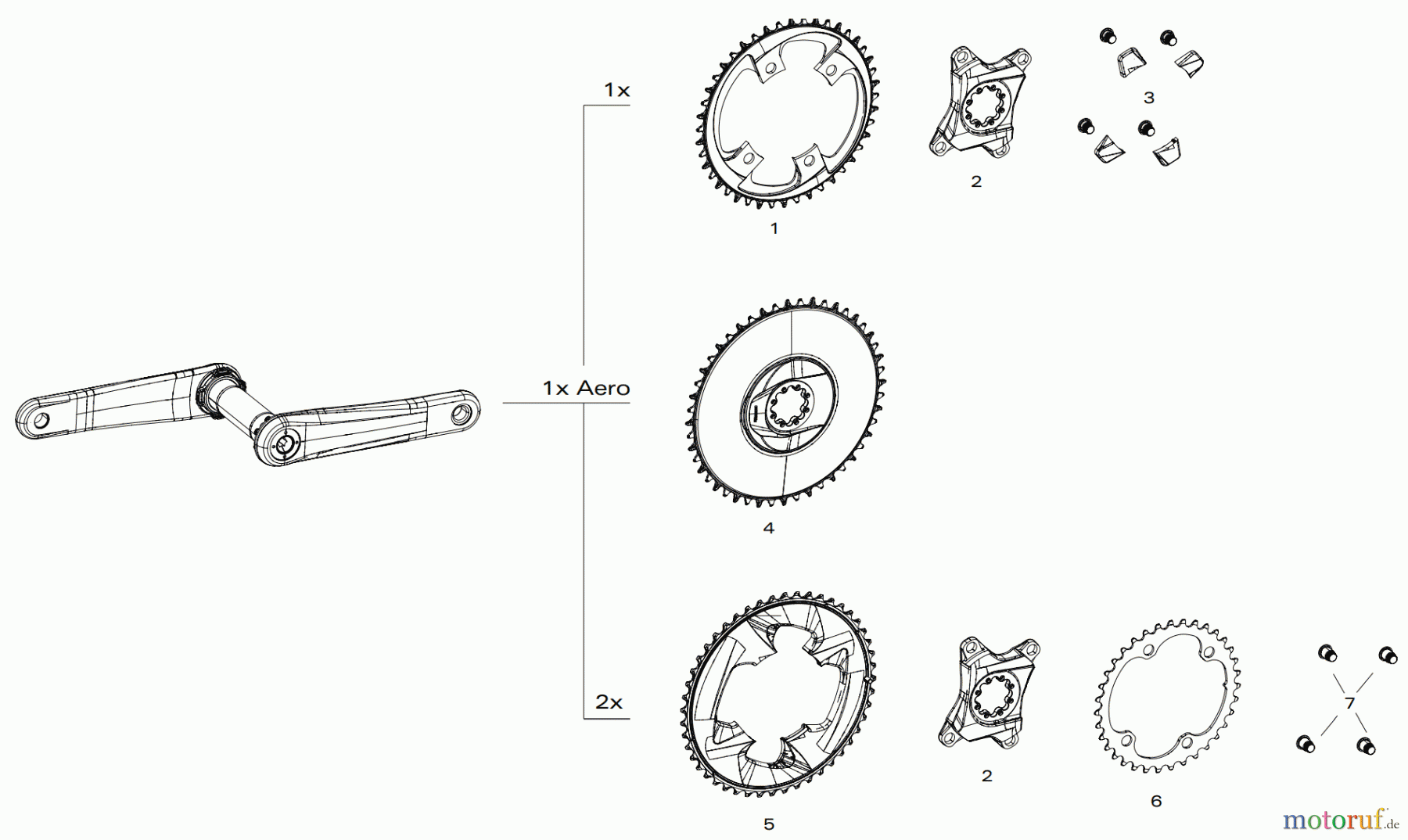  Sram Sram CHAINRINGS FORCE 1x / 2x NON-POWER