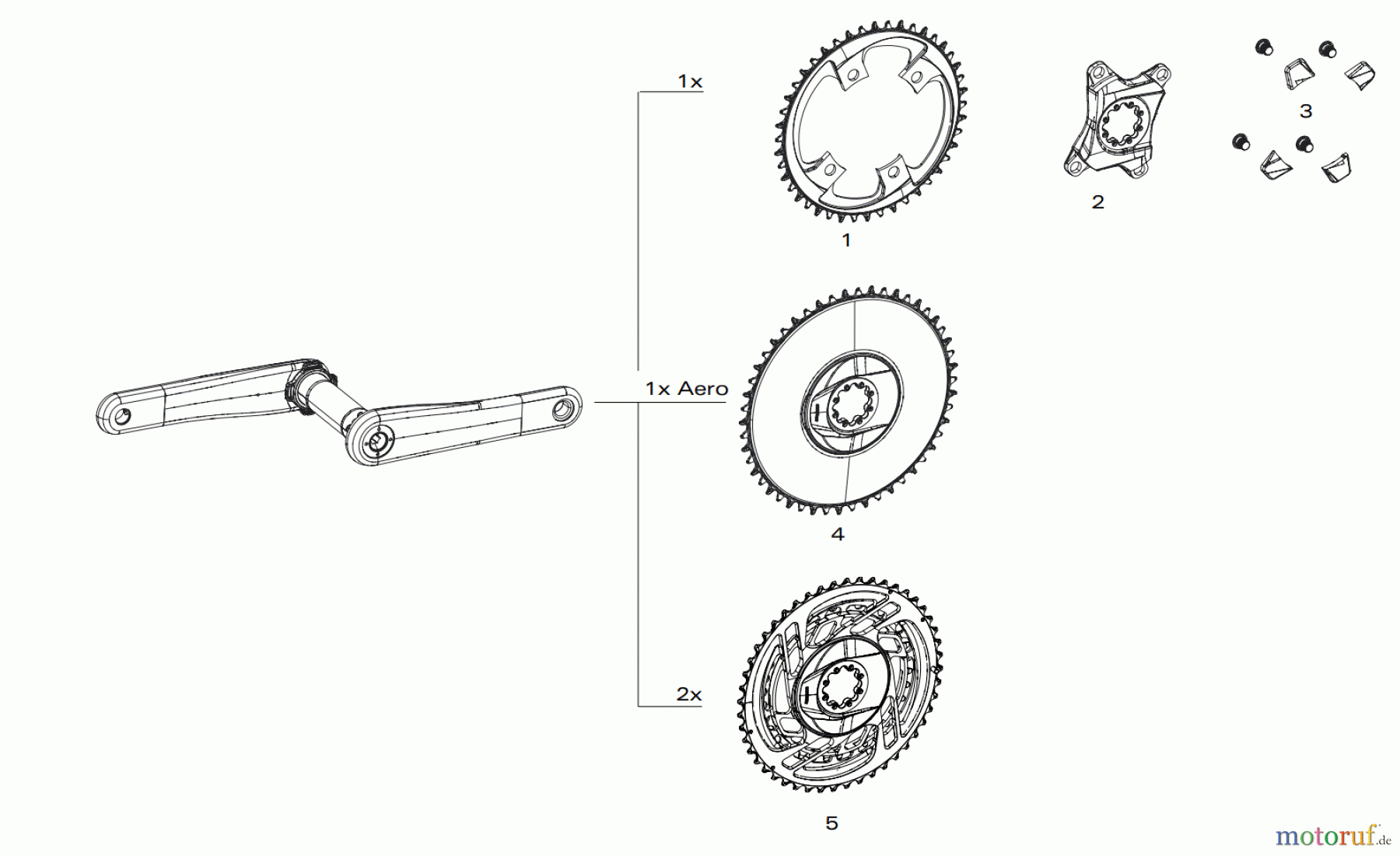  Sram Sram CHAINRINGS RED 1x / 2x NON-POWER