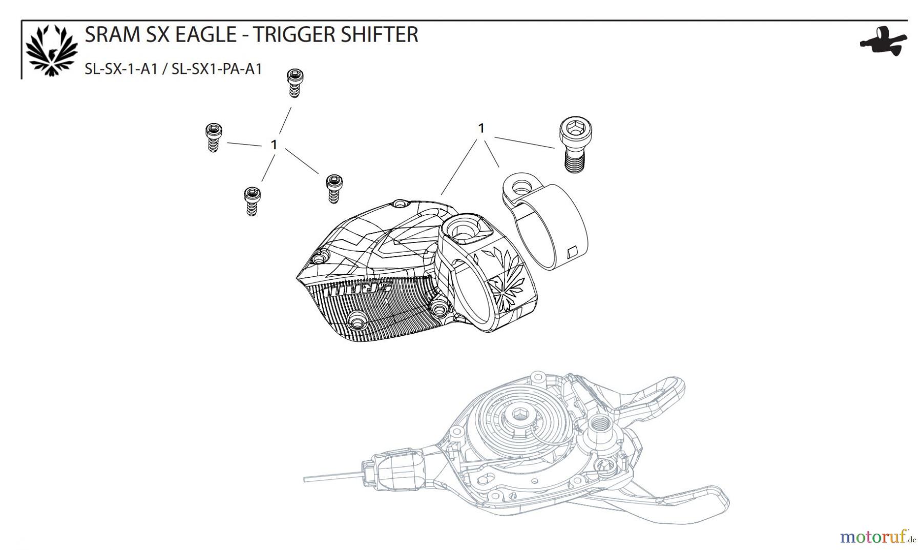  Sram Sram SRAM SX EAGLE - TRIGGER SHIFTER