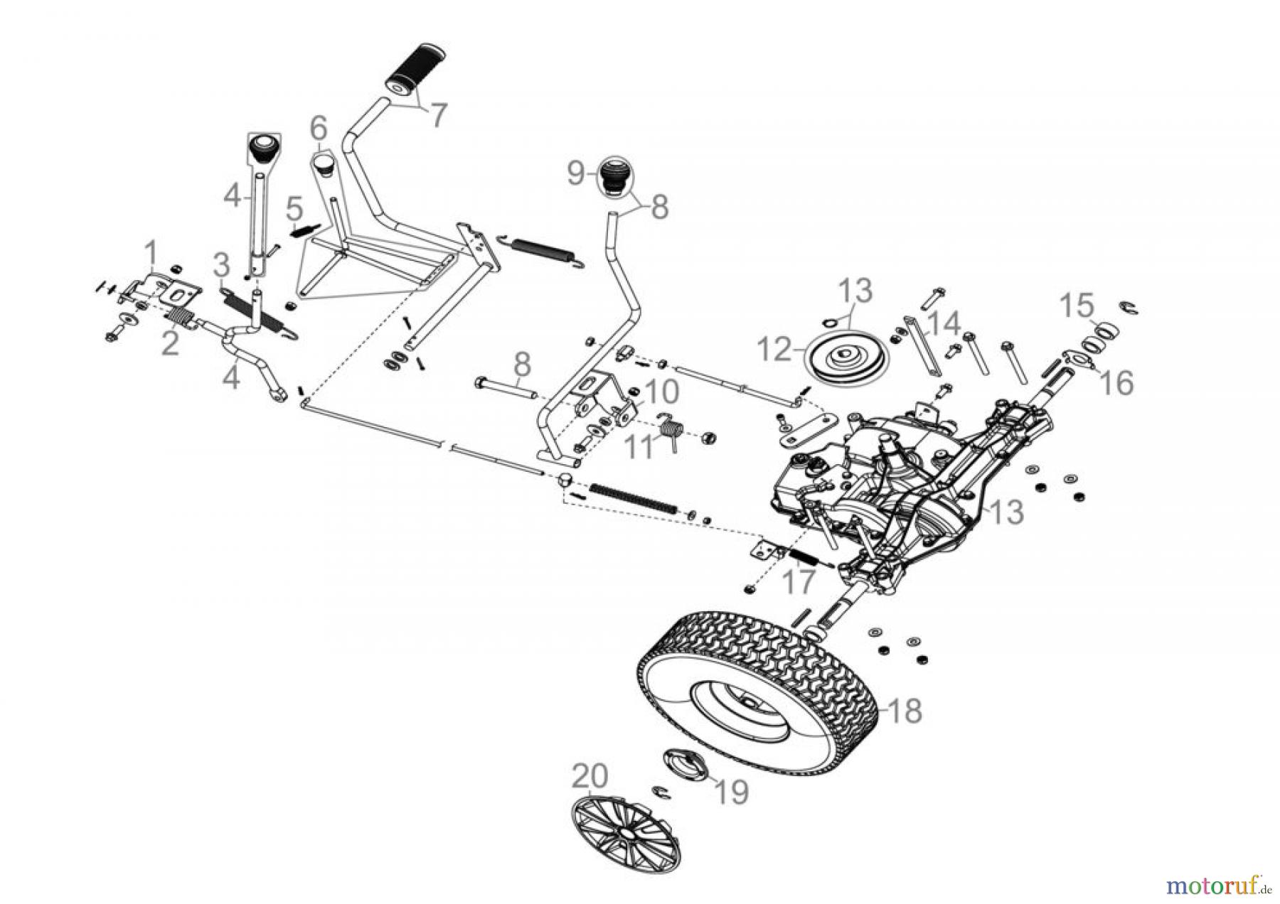  Güde Gartentechnik Rasenmäher Benzin-Rasenmäher Schnittbreite ab 50 cm AUFSITZRASENMÄHER GAR 600 - 95450 FSL95450-04 Seite 1