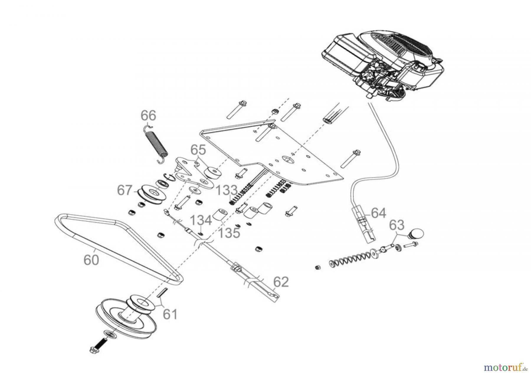  Güde Gartentechnik Rasenmäher Benzin-Rasenmäher Schnittbreite ab 50 cm AUFSITZRASENMÄHER GAR 600 - 95450 FSL95450-04 Seite 5