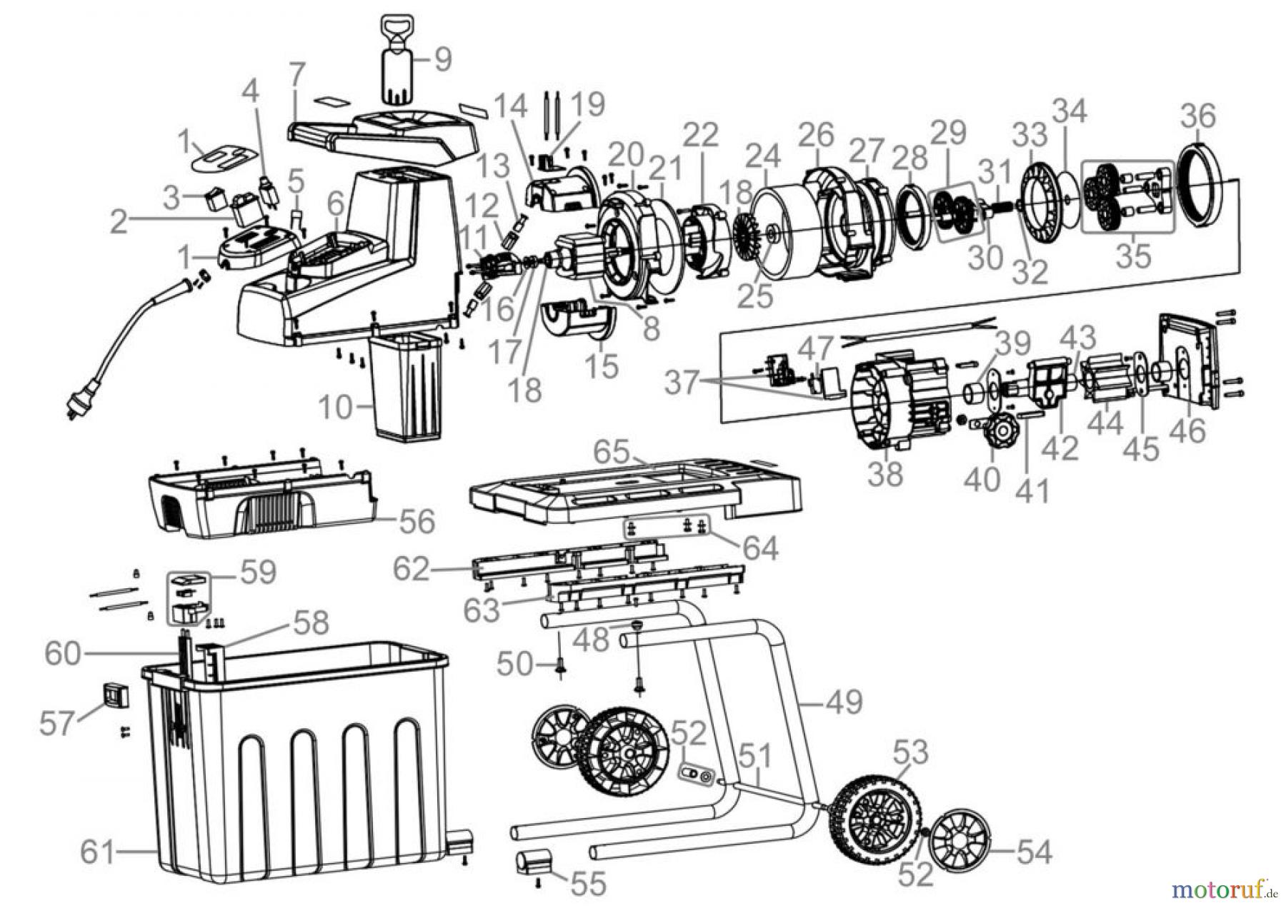  Güde Gartentechnik Häcksler Elektro-Häcksler Gartenhäcksler GH 2802 SILENT Art.-Nr.:   94376 Ersatzteileversion FSL94376-01