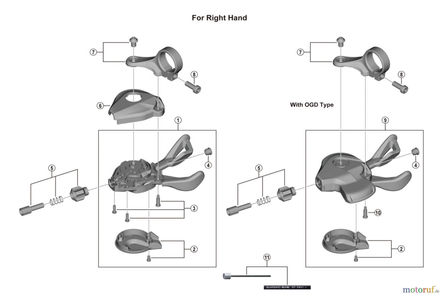  Shimano SL Shift Lever - Schalthebel SL-M4100  DEORE Shifting Lever