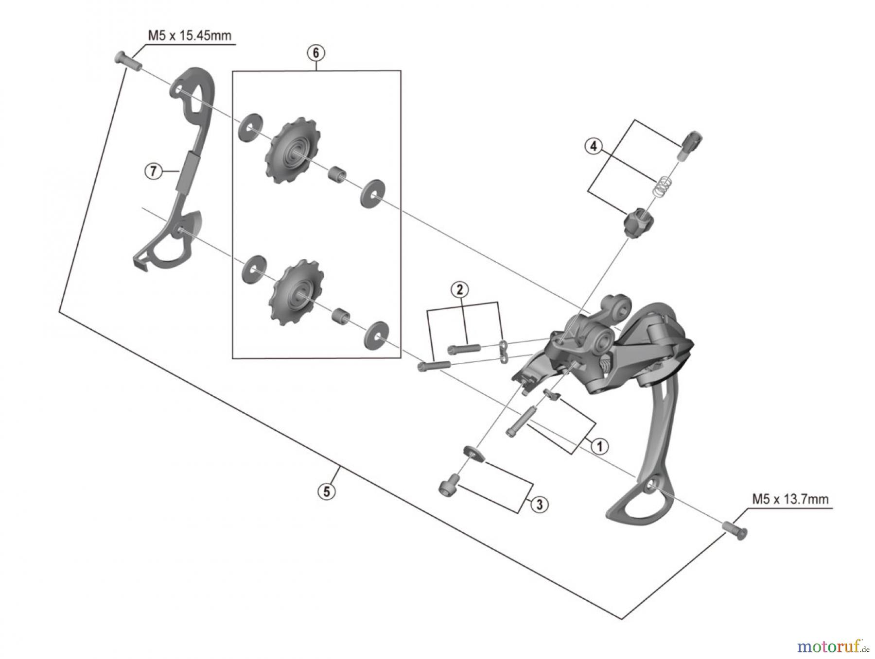  Shimano RD Rear Derailleur - Schaltwerk RD-M3100 Schaltwerk ALVIO 9-fach