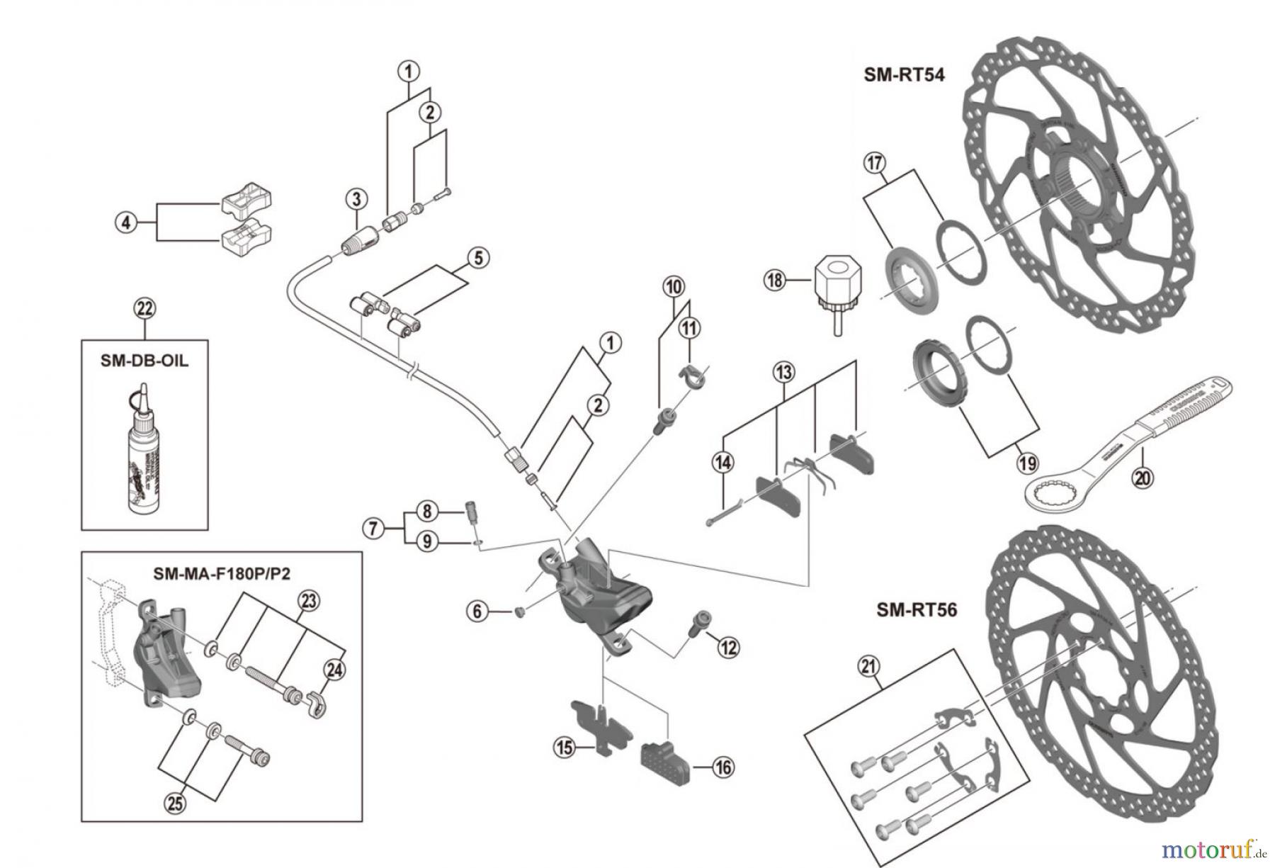  Shimano BR Brake - Bremse BR-MT420 Scheibenbremse