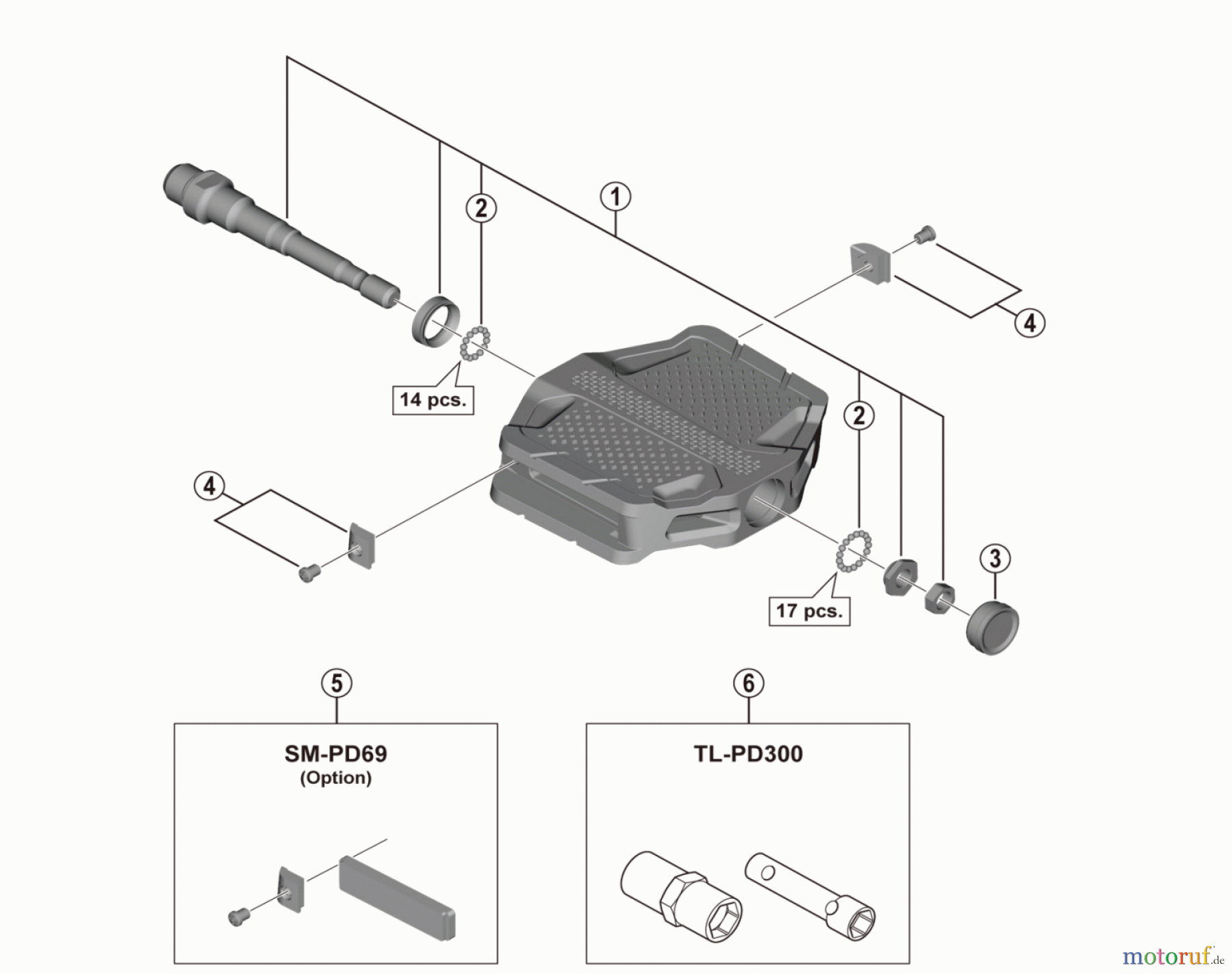  Shimano PD Pedal - Pedale PD-EF205