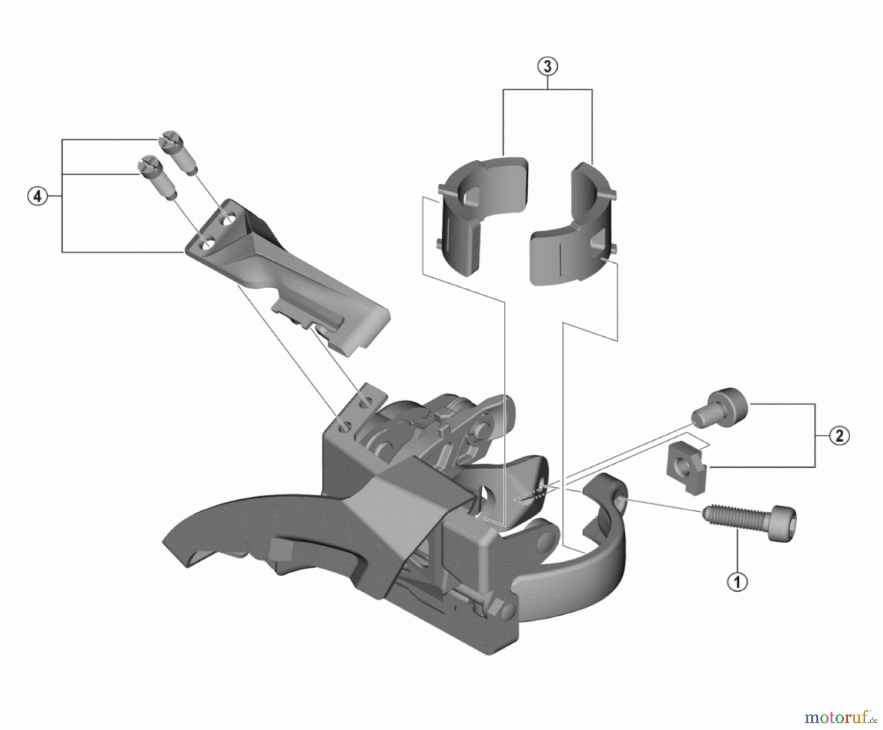  Shimano FD Front Derailleur - Umwerfer FD-M315-TS (2x8/7-speed)  ALTUS Front Derailleur