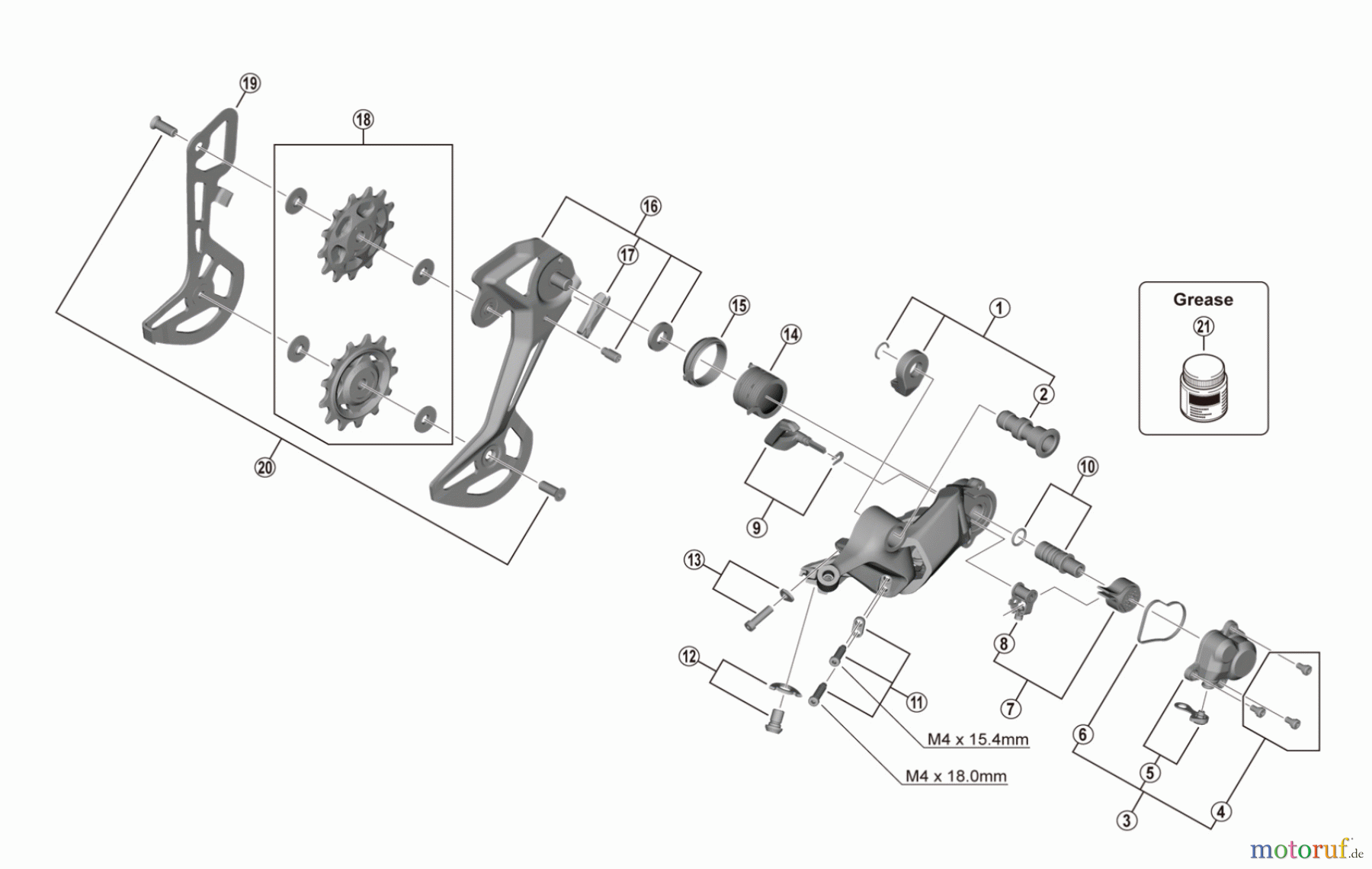  Shimano RD Rear Derailleur - Schaltwerk RD-M8130 DEORE XT Rear Derailleur -SGS 11-speed