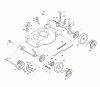 Stiga Akku 2018 MULTICLIP 47 S AE (2018) 298472008/ST1 Spareparts Gehäuse, Getriebe und Räder