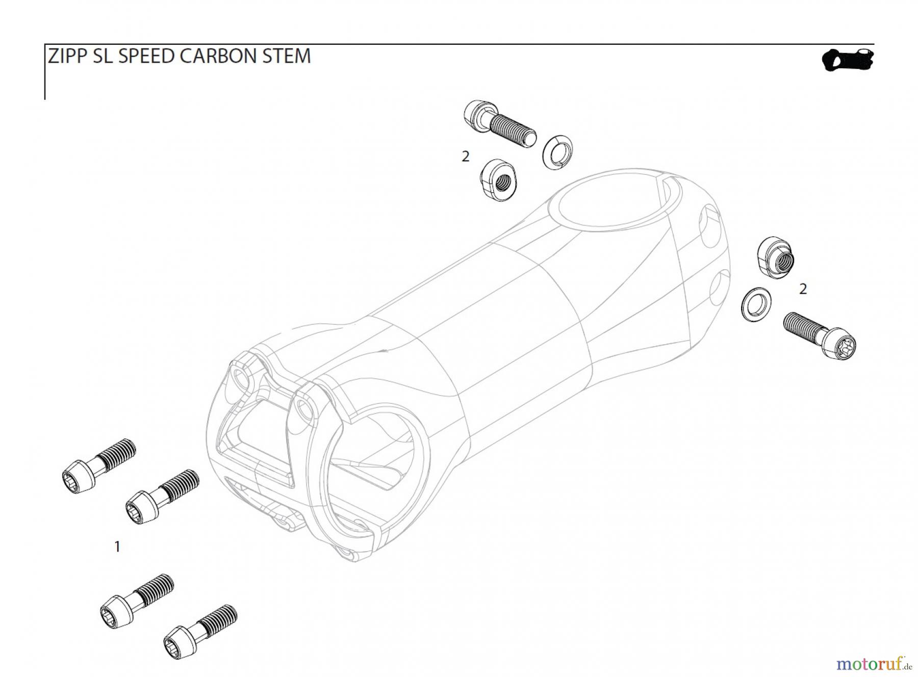  Sram Zipp ZIPP SL SPEED CARBON STEM