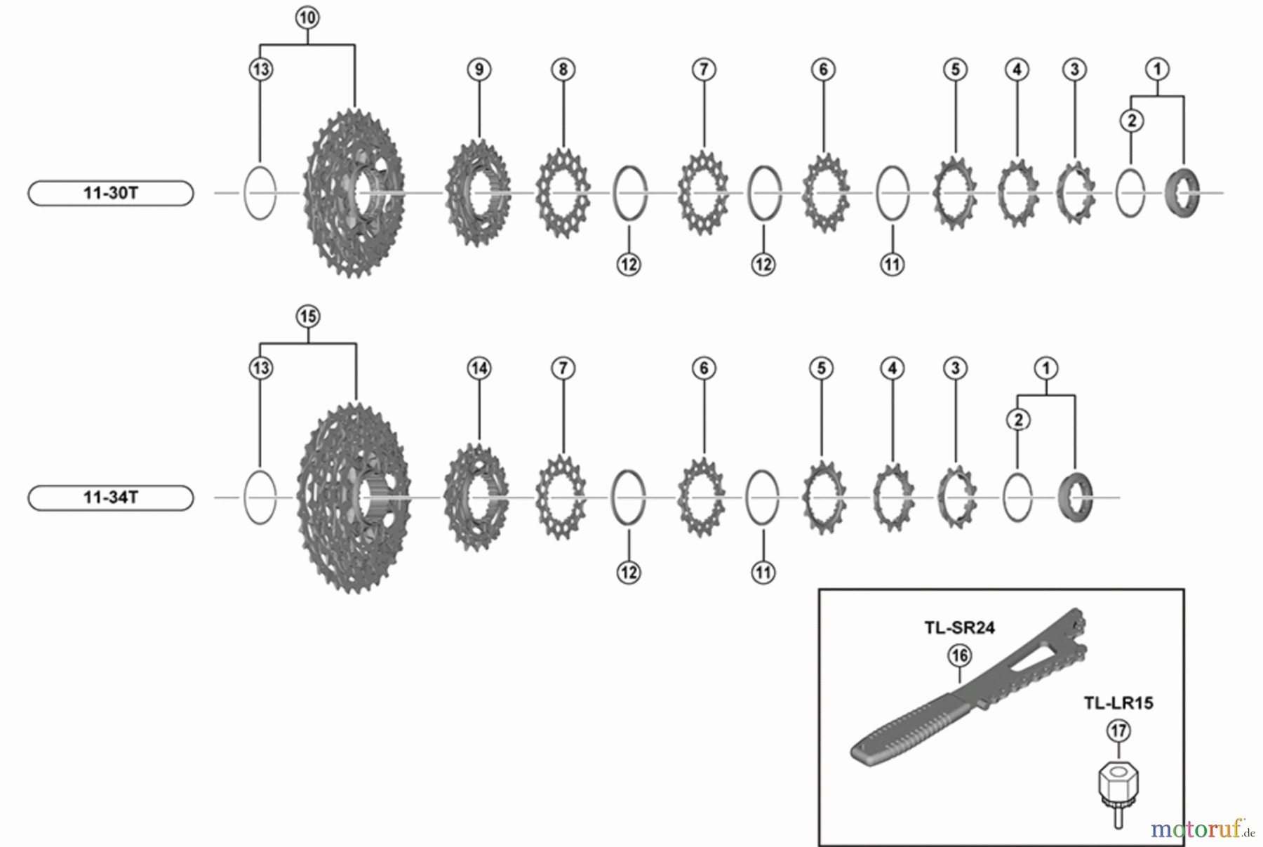  Shimano CS Cassette / Zahnkranz CS-R9200 DURA ACE