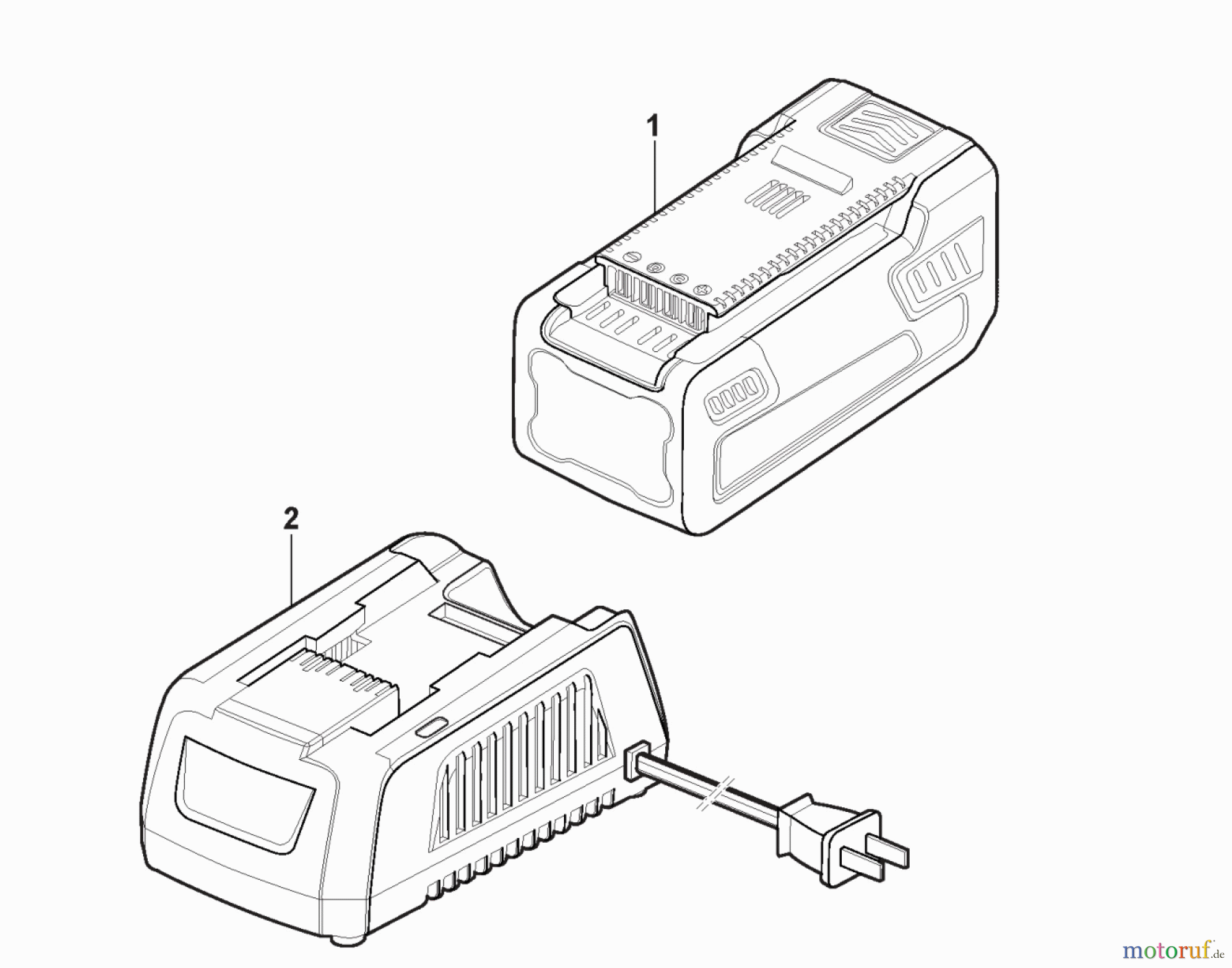  Global Garden Products GGP Rasenmäher Baujahr 2018 2018 EL 340 Li 48, SLM 3648 AE (2018)  294345068/ST1 Batterie