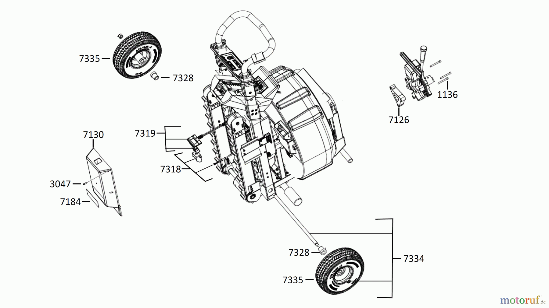  Milwaukee Akku-Geräte Rohrreiniger STATIONÄRE TROMMELMASCHINEN MXF LSDP-301 Seite 7