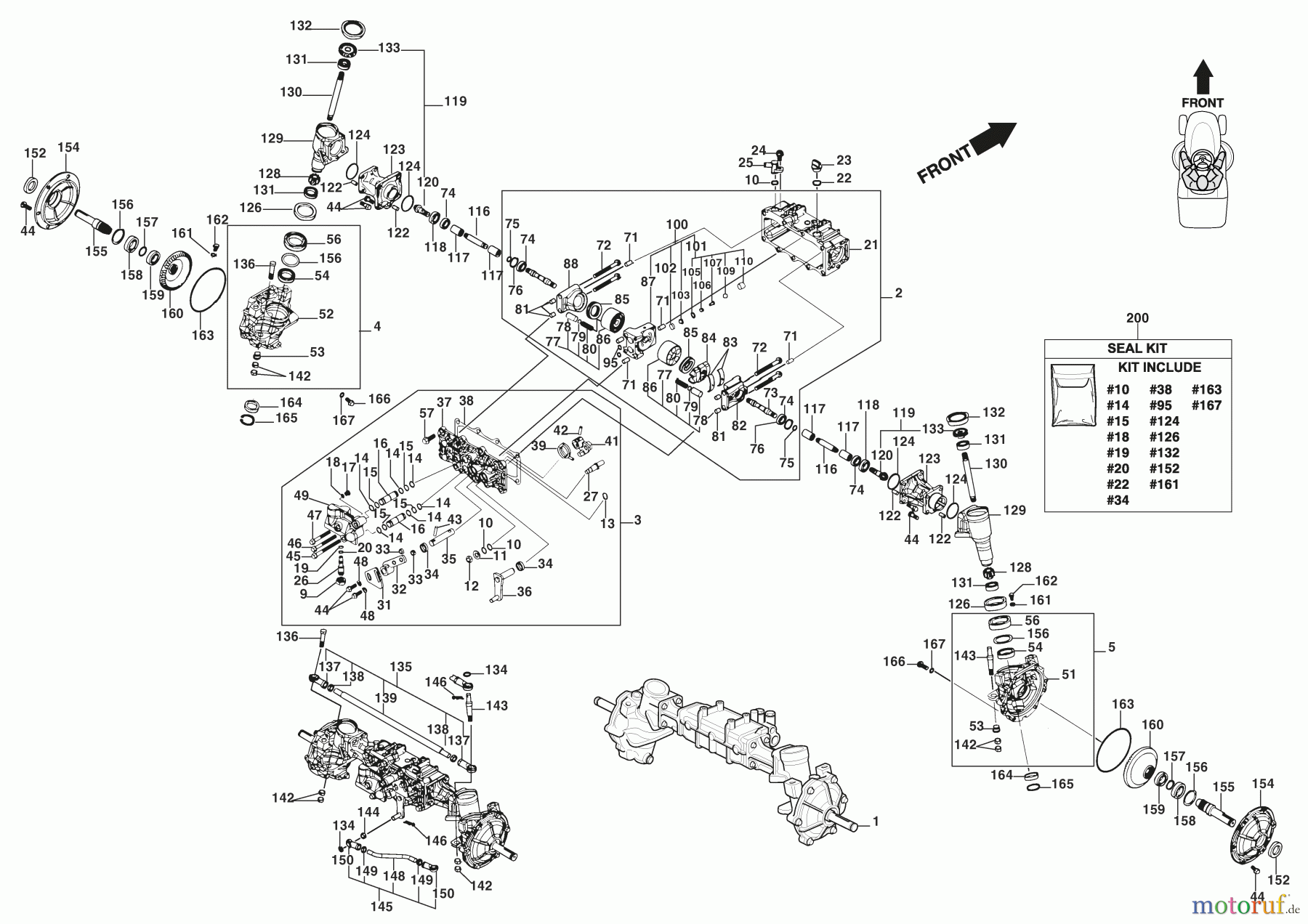  Stiga Aufsitzmäher Baujahr 2024 ESTATE 9102 WX (2024) [2T1430381/ST2P] Getriebe - KXH7ND