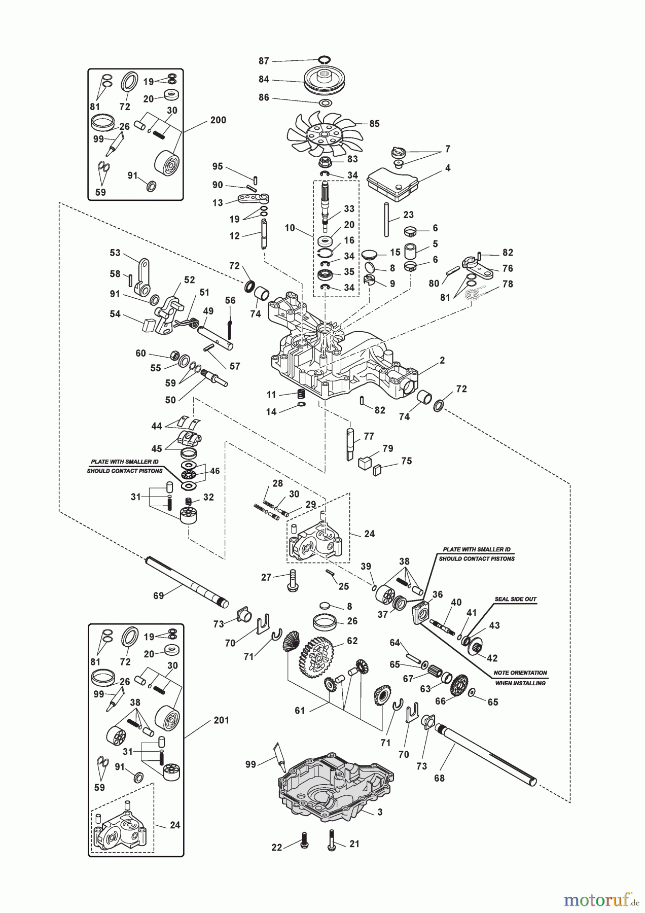  Stiga Aufsitzmäher Baujahr 2024 ESTATE 792 (2024) [2T0780481/ST1P] Kanzaki Getriebe K46F (S/N 0110385-9999999) 