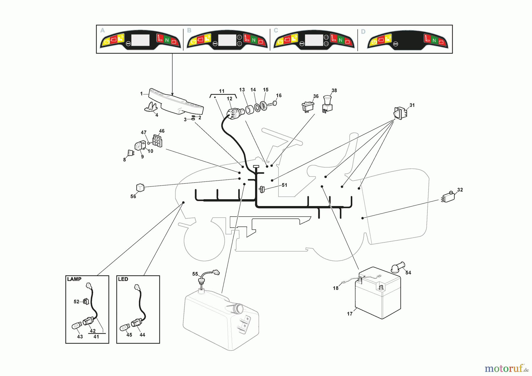  Stiga Aufsitzmäher Baujahr 2024 ESTATE 792 W (2024) [2T0785481/ST1P] Eletrischeteile