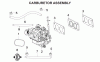 LONCIN Motoren LC2P77F, LC2P80F, LC2P82F Spareparts CARBURETOR ASSEMBLY