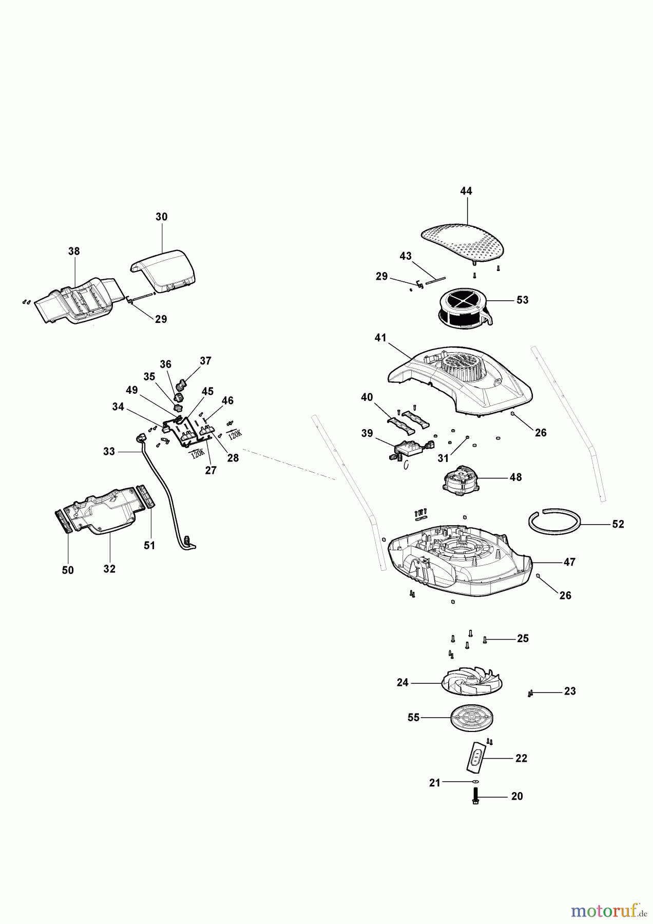  Stiga Rasenmäher Baujahr 2024 Akkurasenmäher Aero 132e Kit (2024) 298302068/ST1 Gehäuse