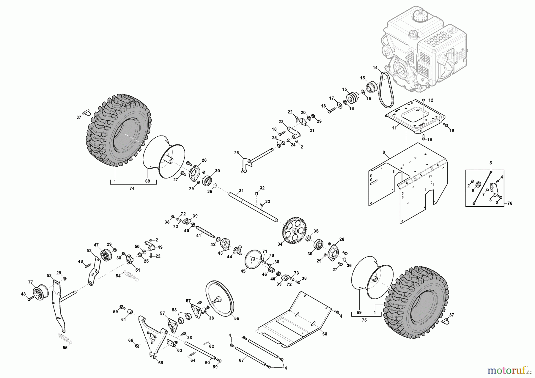  Stiga Kehrmaschinen Baujahr 2024 SWS 800 GE (2024) 219802532/ST1 Getriebe