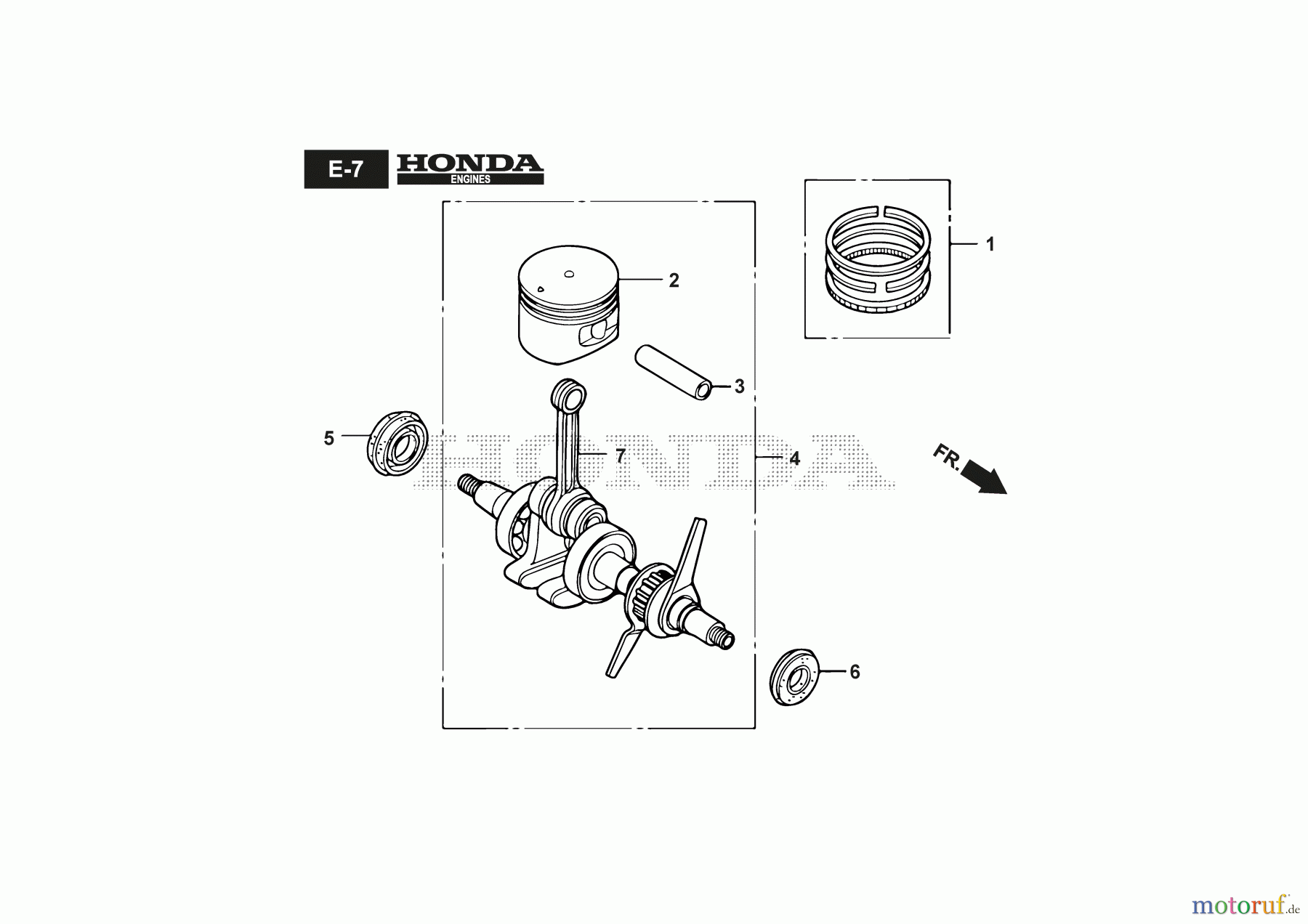  Stiga Motorsensen, Trimmer Baujahr 2024 BC 425 HD (2024) 281221003/21 mit Honda GX25 Kurbelwelle/Kolben GX25