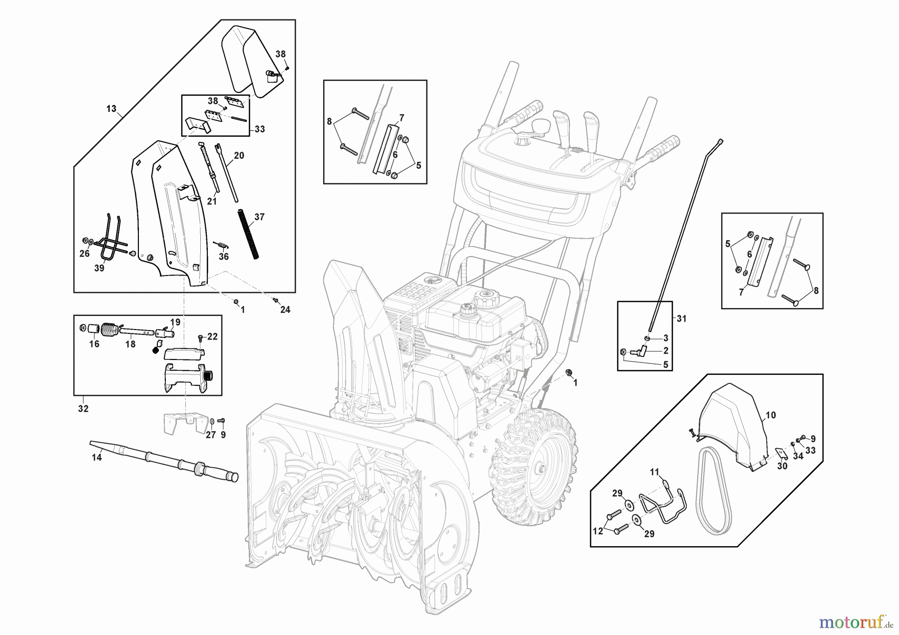  Stiga Schneefräsen Baujahr 2024 ST 5266 P (2024) 2S2664611/ST1 Karosserie