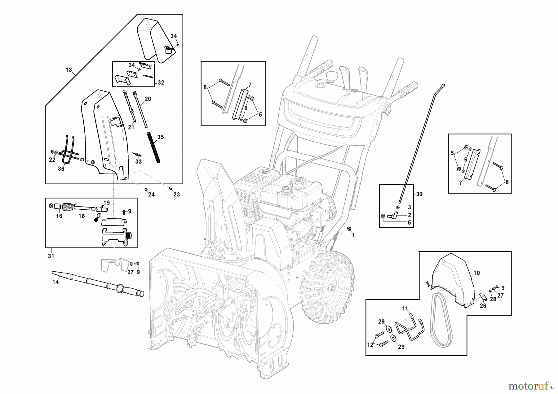  Stiga Schneefräsen Baujahr 2024 ST 4262 P (2024) 18-2841-31 Karosserie