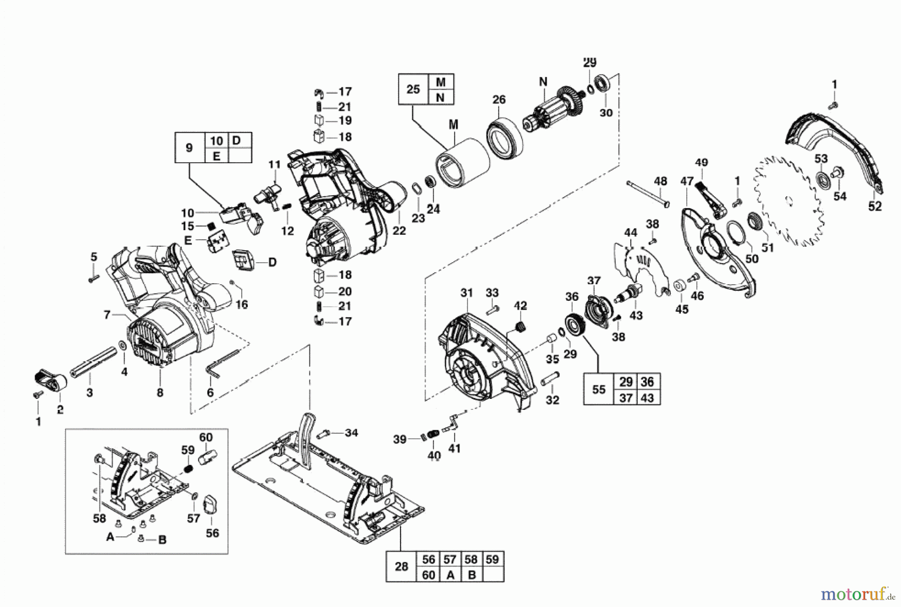  Milwaukee Akku-Geräte Sägen und Trennen ältere Geräte HD18CS-32C AKKU-KREISSAEGE