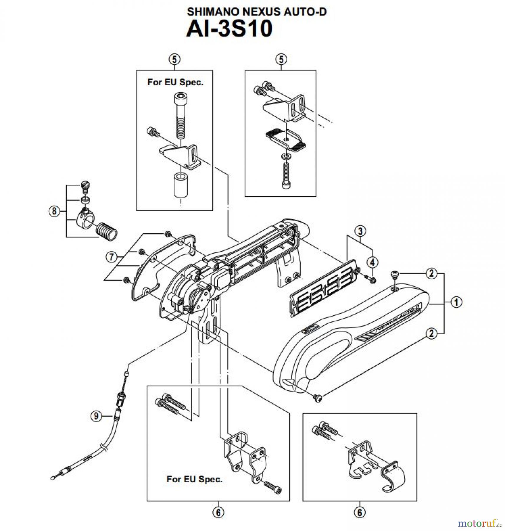  Shimano AI Automatic Inter-3/5/7 - Automatische Nabenschaltung AI-3S10