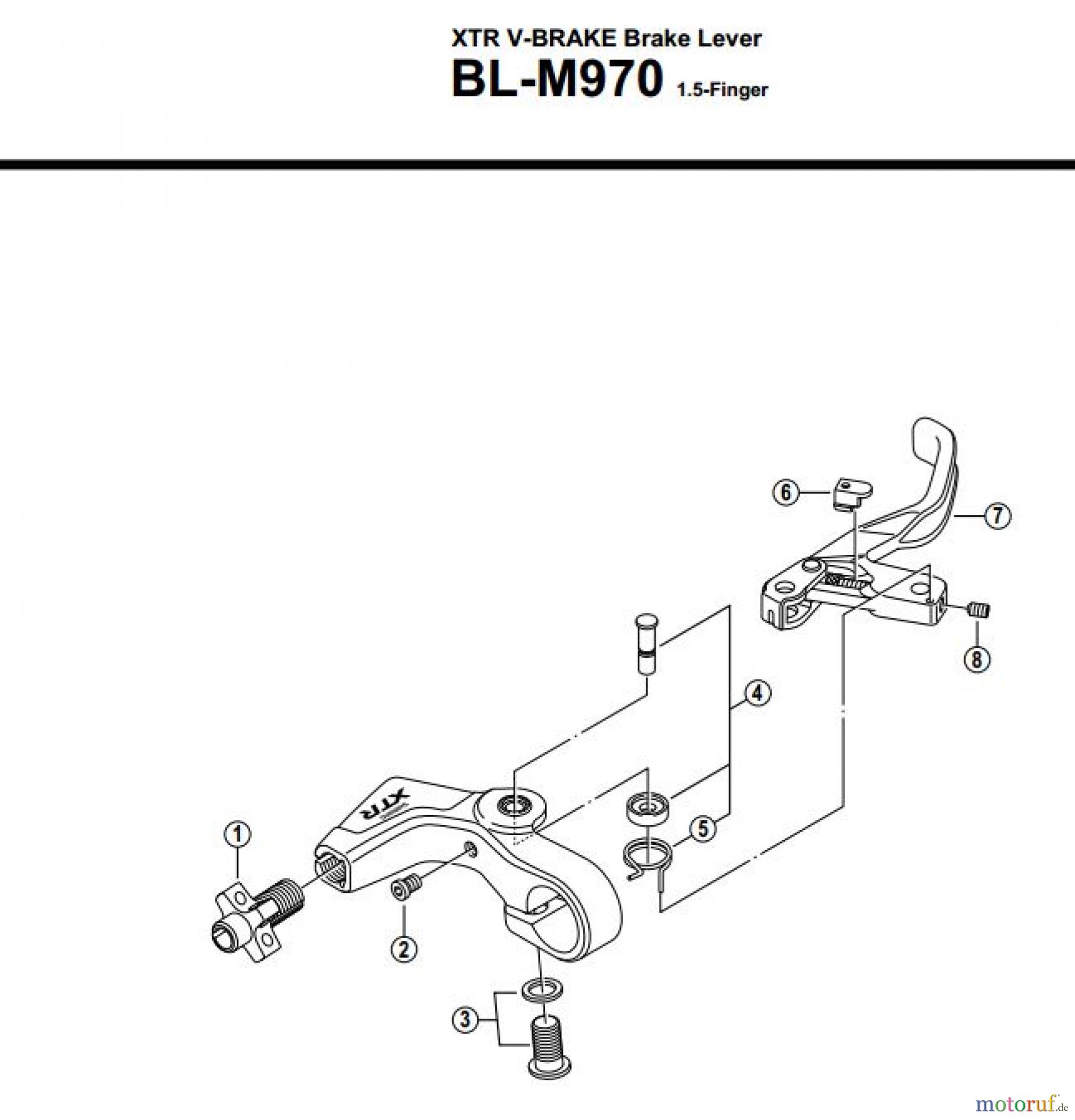  Shimano BL Brake Lever - Bremshebel BL-M970